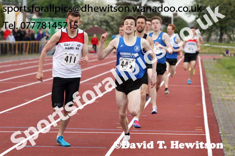 Jimmy Hedley 800 metres Cup, North East Grand Prix, Monkson Stadium, Jarrow. Photo: David T. Hewitson/Sports for All Pics